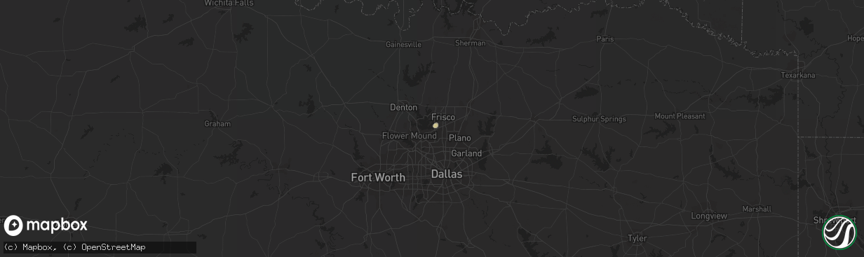 Hail map in The Colony, TX on July 14, 2014