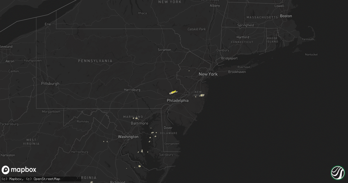 Hail map on July 14, 2014