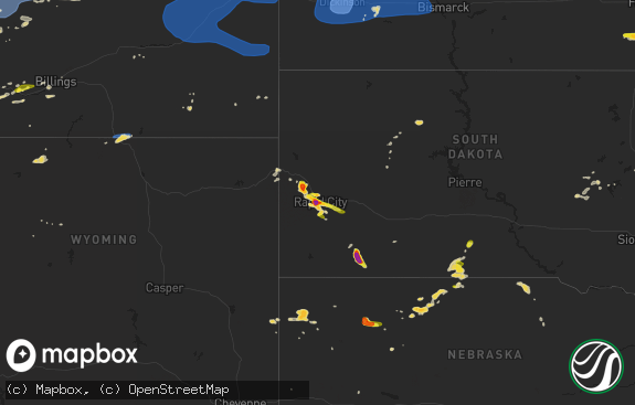 Hail map preview on 07-14-2019