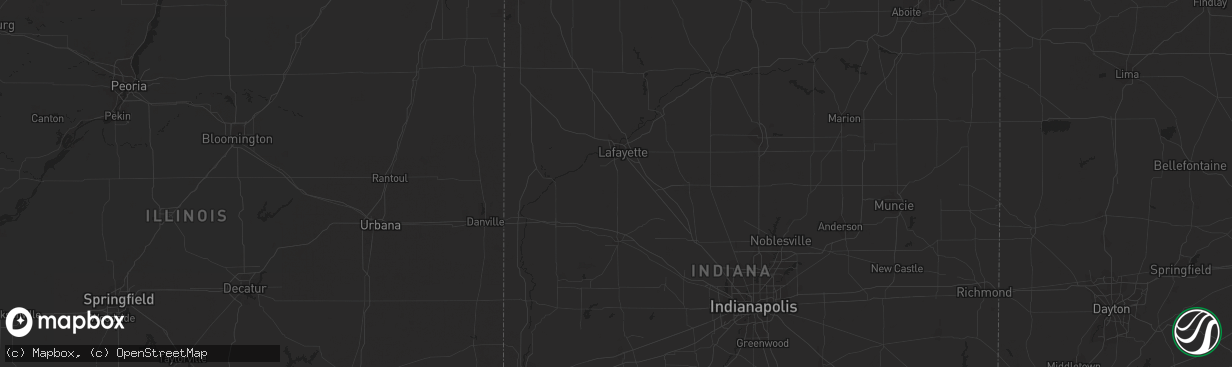 Hail map in Beaver City, NE on July 14, 2023