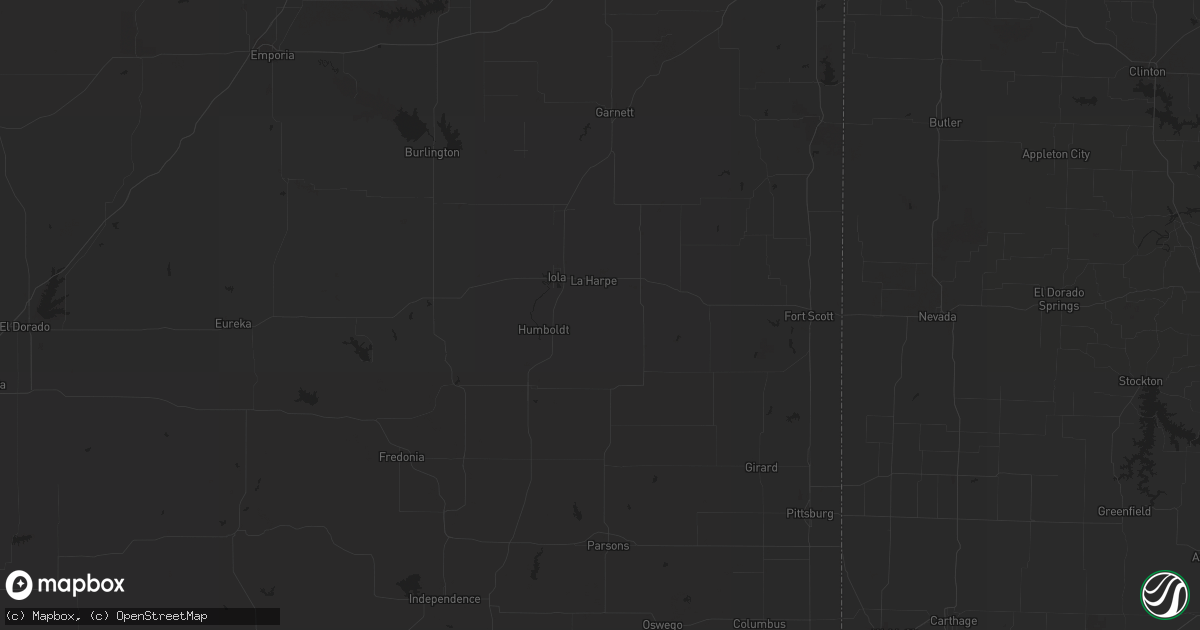 Hail map in Curtis, NE on July 14, 2023
