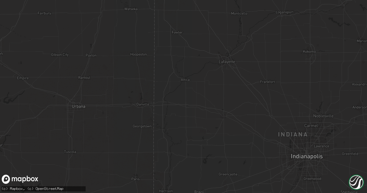 Hail map in Lawrence, KS on July 14, 2023