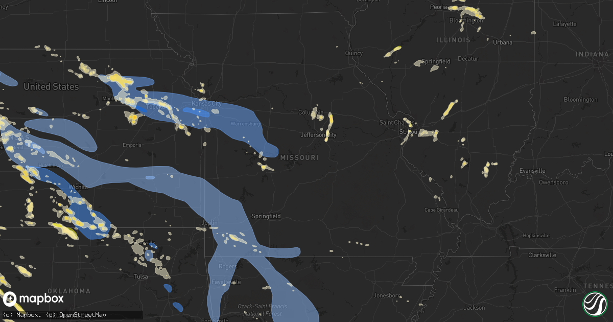 Hail Map in Missouri on July 14 2023 HailTrace