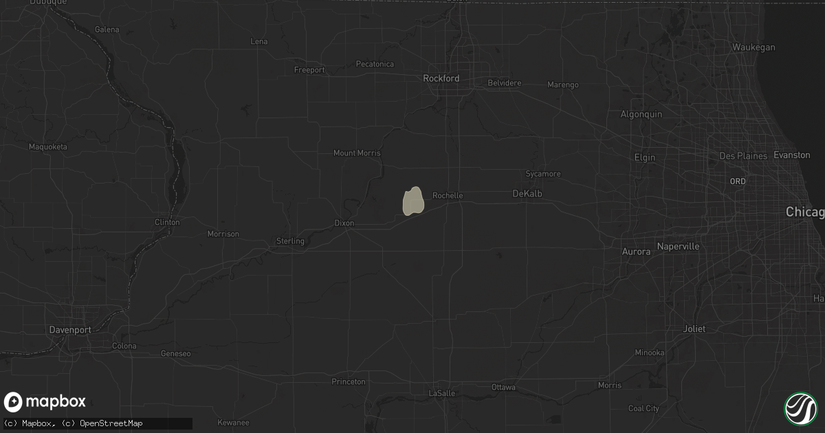 Hail map in Ashton, IL on July 14, 2024