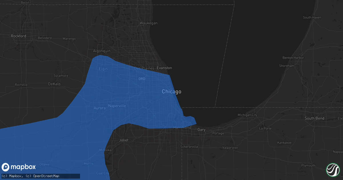 Hail Map in Chicago, IL on July 14, 2024 - HailTrace