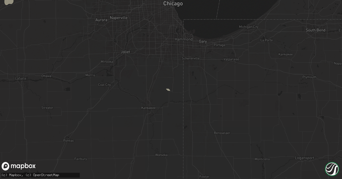 Hail map in Grant Park, IL on July 14, 2024