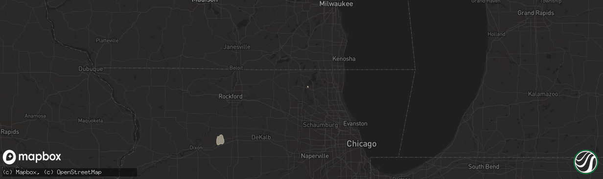 Hail map in Mchenry, IL on July 14, 2024