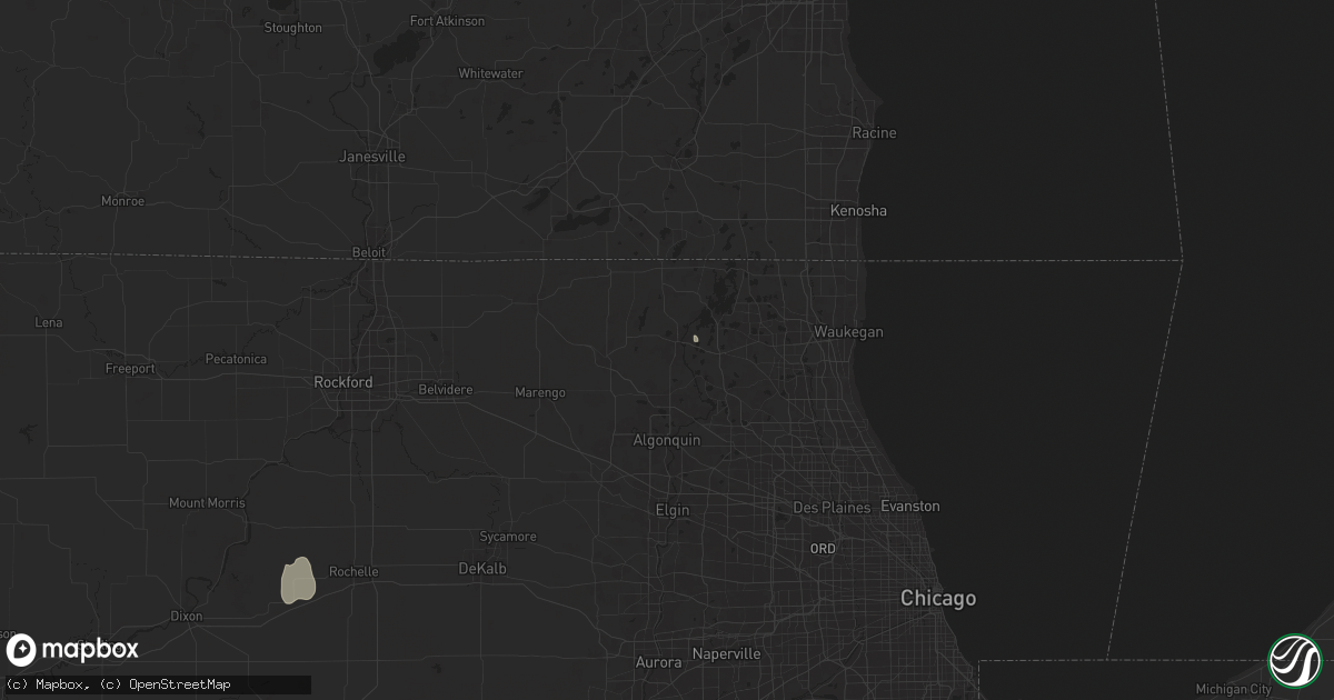 Hail map in Mchenry, IL on July 14, 2024