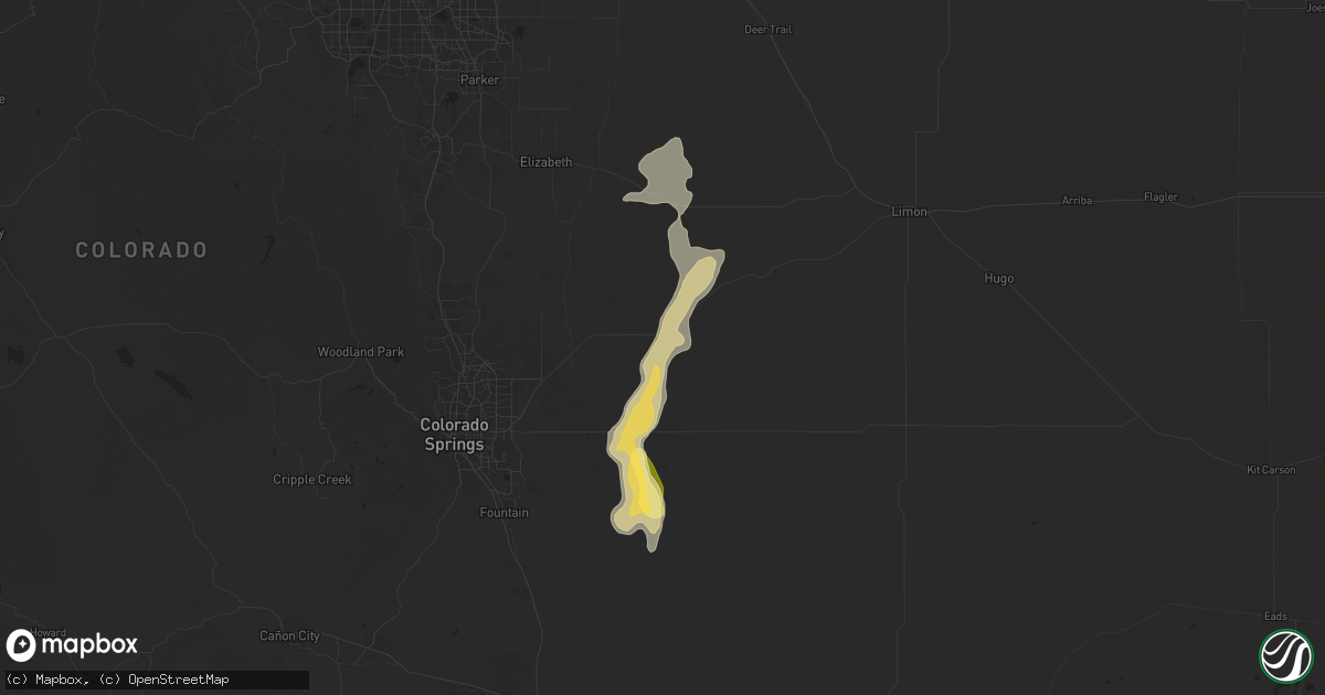 Hail Map in Calhan CO on July - Sales Meta 