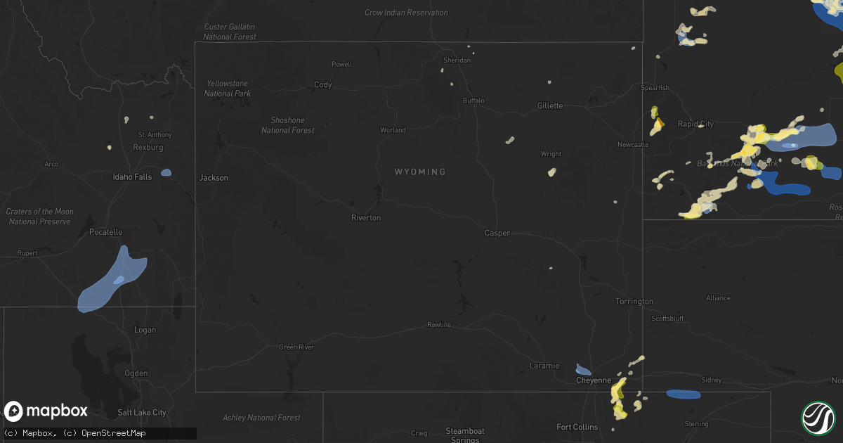 Hail Map in Wyoming on July 14 - Sales Meta 