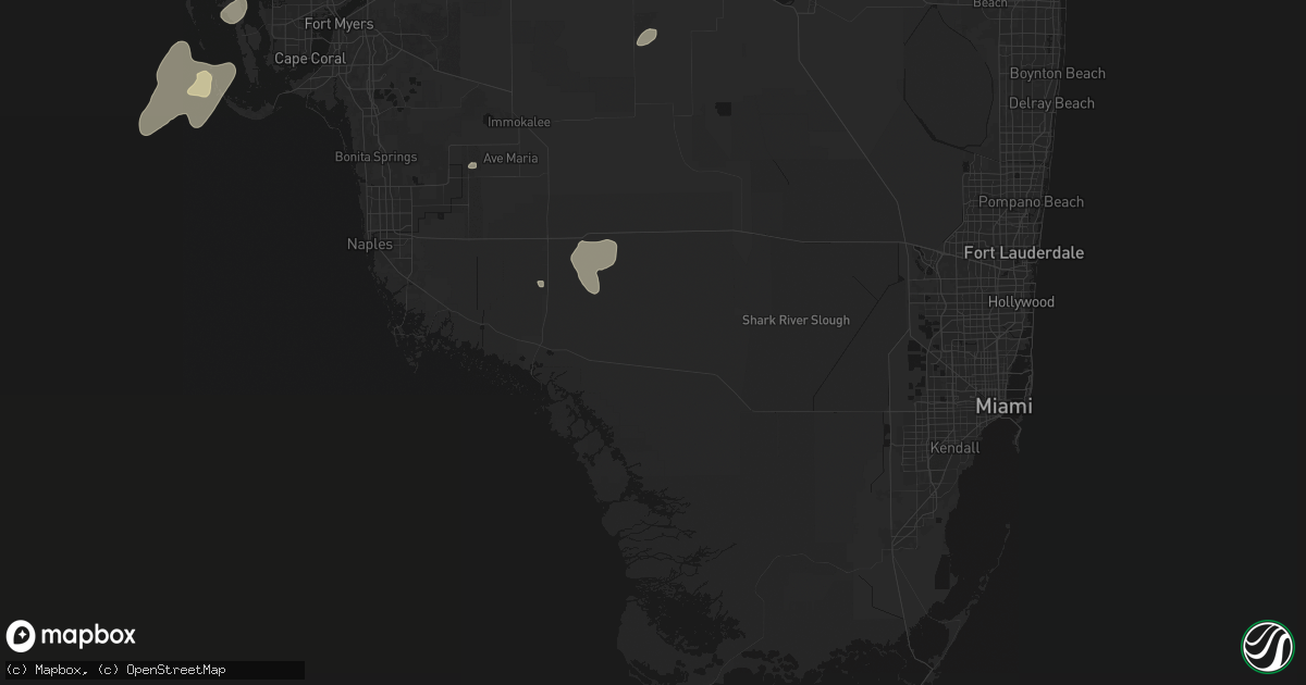 Hail map in Ochopee, FL on July 14, 2026