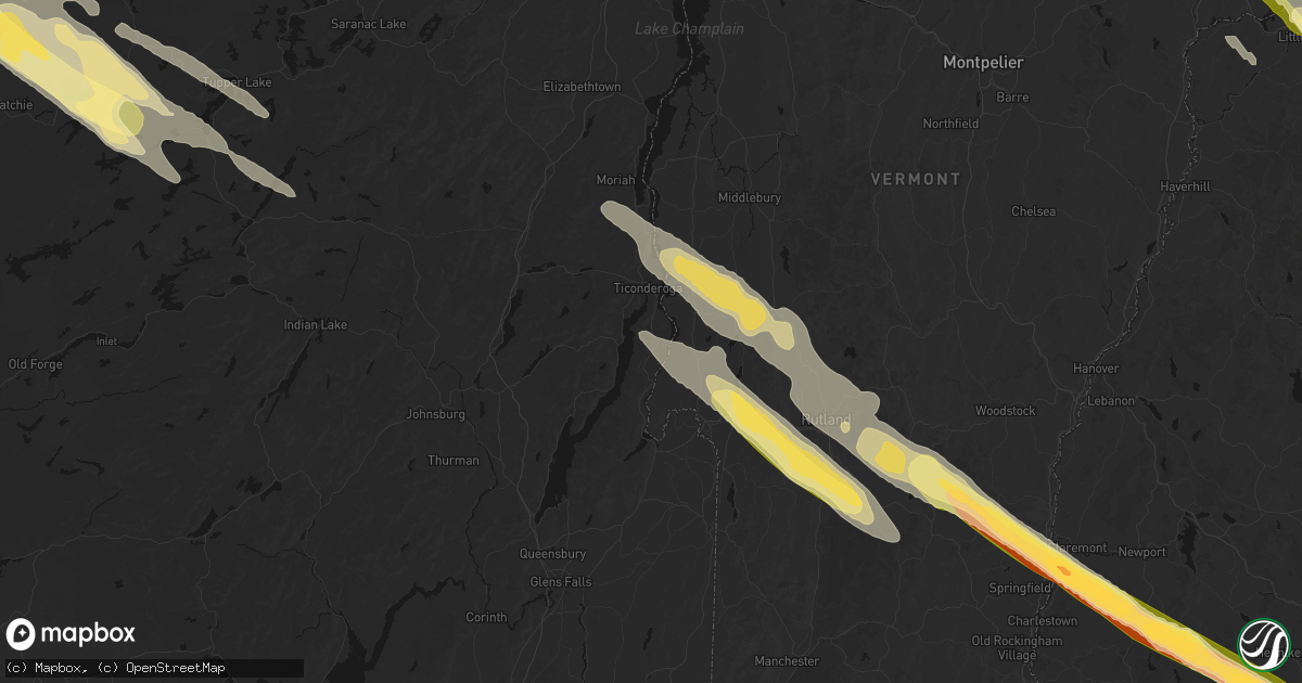 Hail map in Putnam Station, NY on July 14, 2026