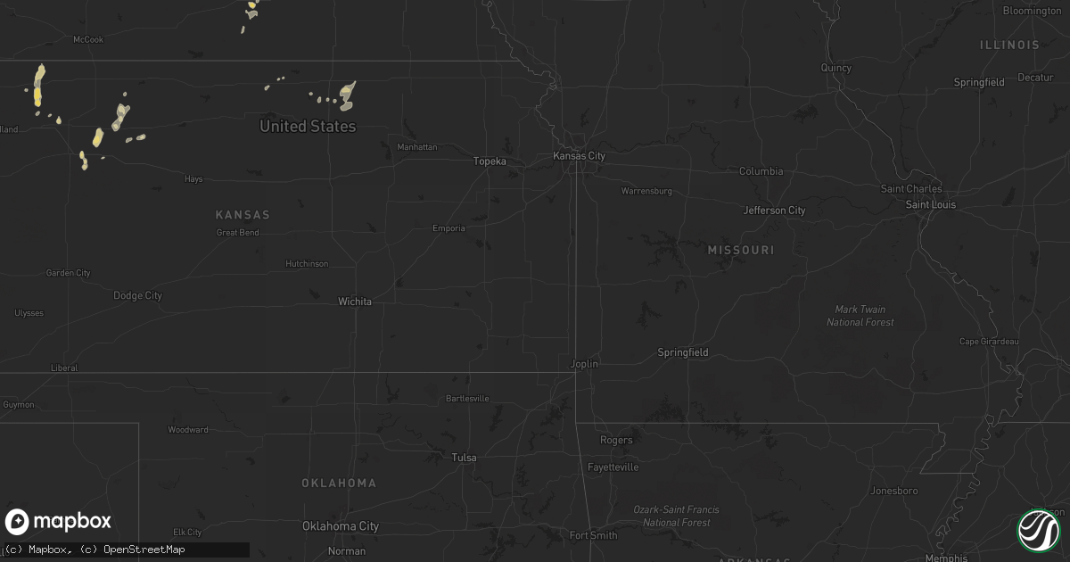Hail map in North Dakota on July 15, 2011
