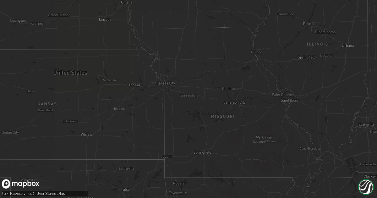 Hail map on July 15, 2013