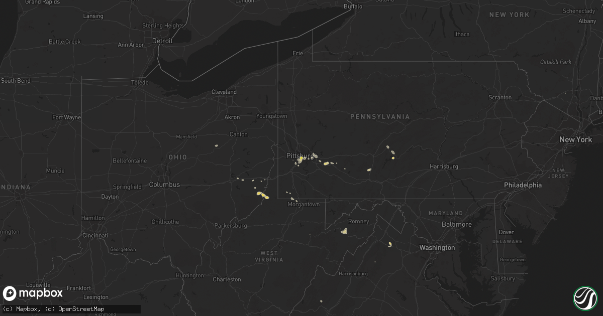Hail map on July 15, 2018
