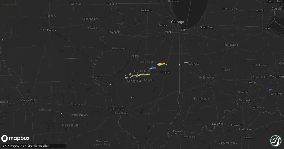 Hail map on July 15, 2021