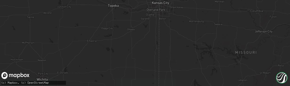 Hail map in Cerro Gordo, IL on July 15, 2022