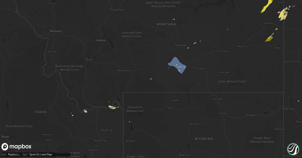 Hail map on July 15, 2022