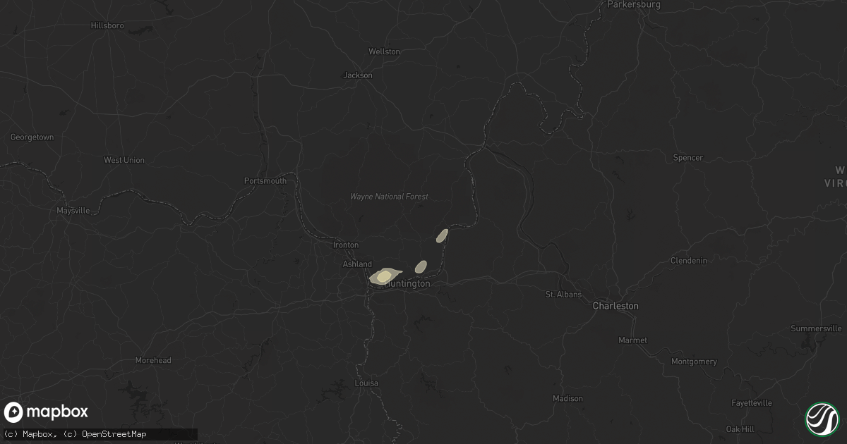 Hail map in Scottown, OH on July 15, 2023