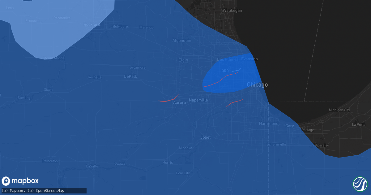 Hail map in Aurora, IL on July 15, 2024