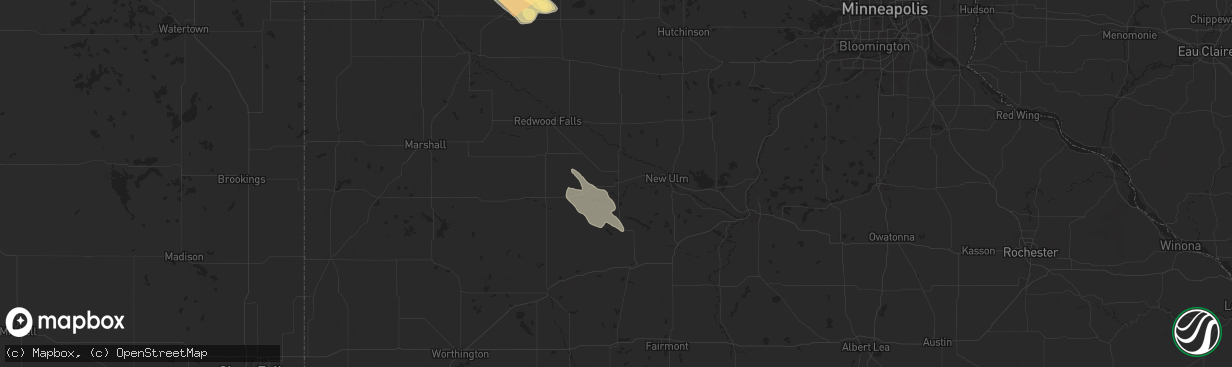 Hail map in Sleepy Eye, MN on July 15, 2024