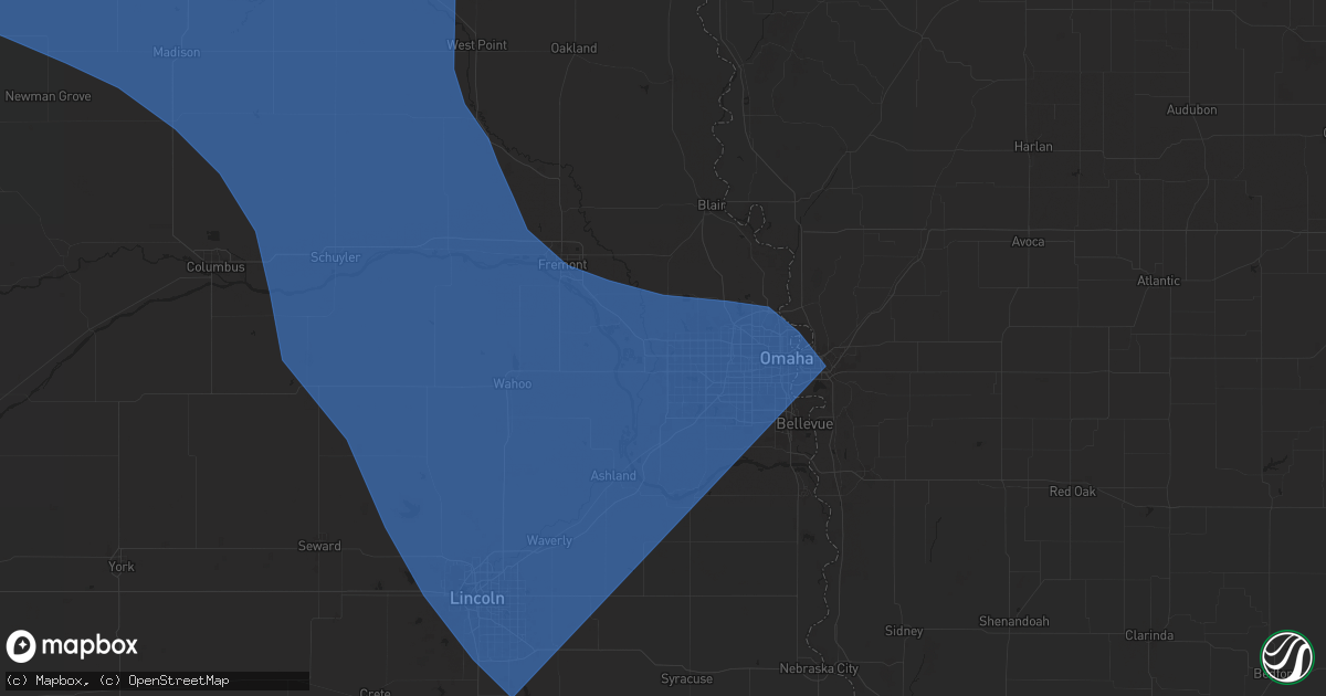 Hail map in Elkhorn, NE on July 15, 2025