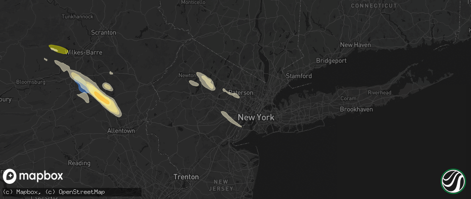 Hail map in Cedar Grove, NJ on July 15, 2026