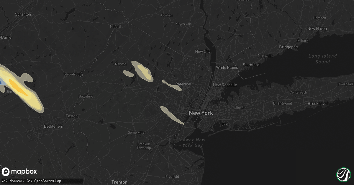 Hail map in Cedar Grove, NJ on July 15, 2026