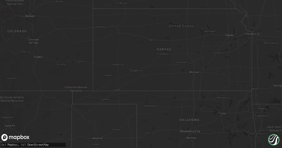 Hail map on July 16, 2011