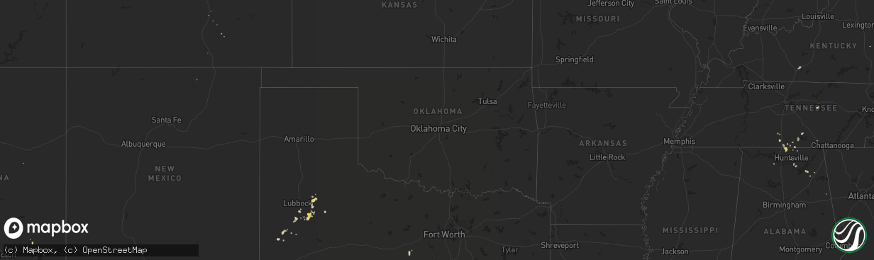 Hail map on July 16, 2012