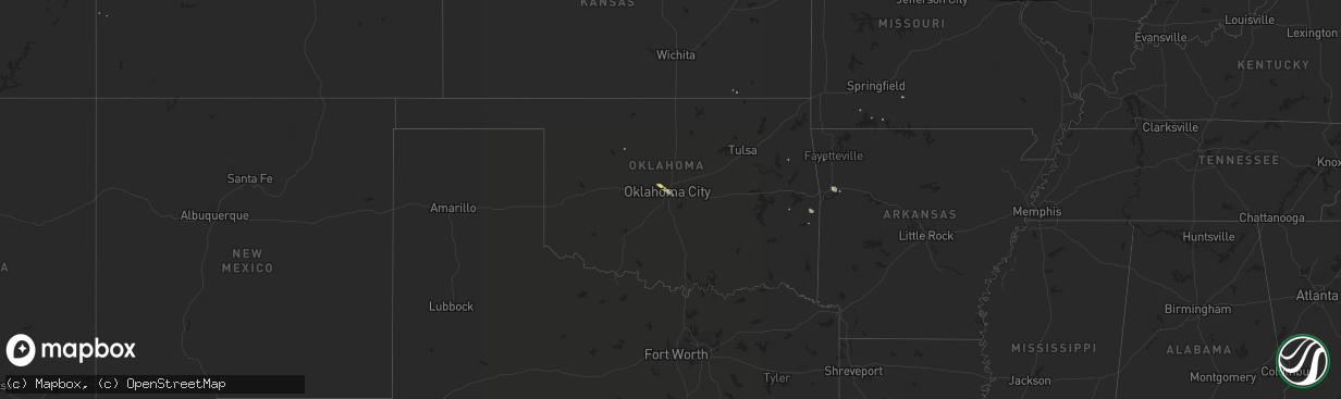 Hail map on July 16, 2013