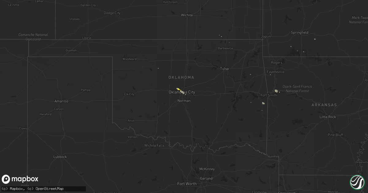 Hail map on July 16, 2013