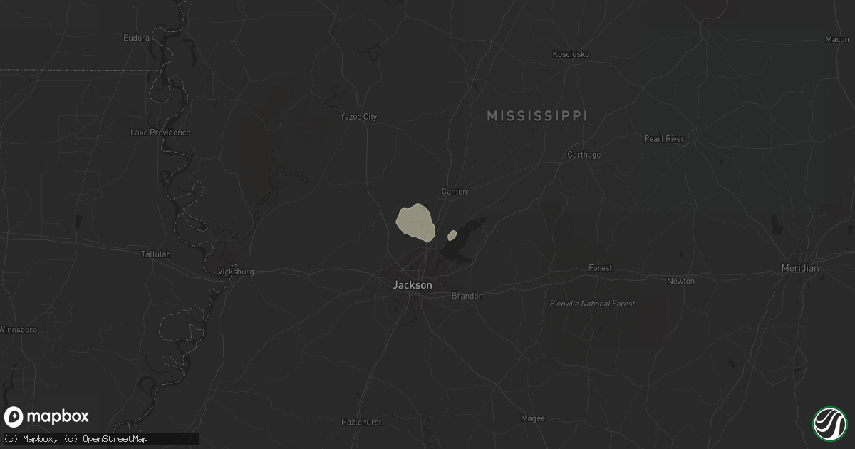 Hail map in Madison, MS on July 16, 2018