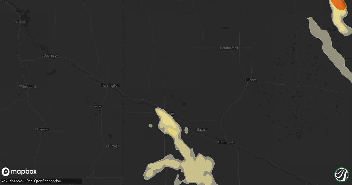 Hail map in Scottsbluff, NE on July 16, 2018