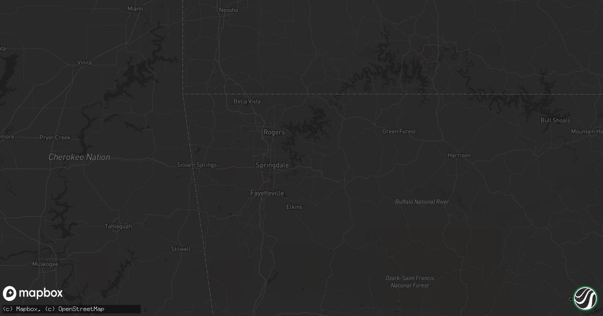 Hail map in Jefferson, TX on July 16, 2023