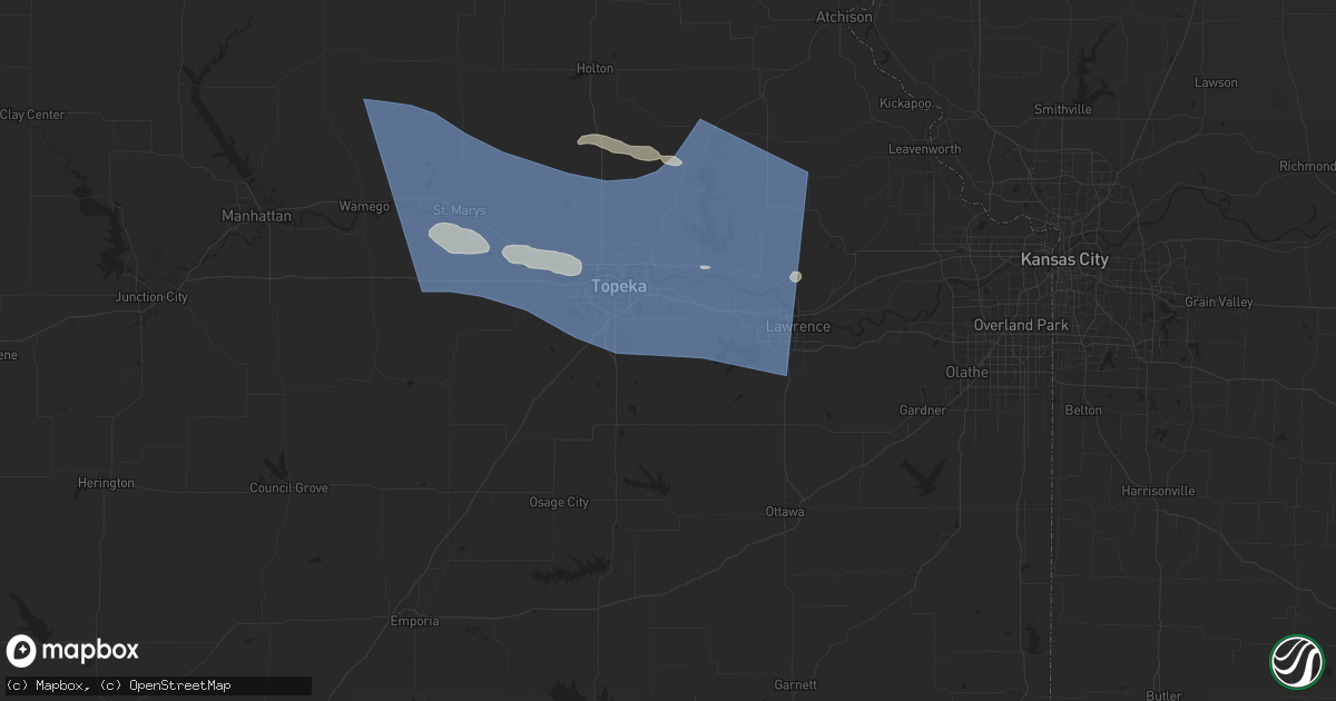 Hail map in Berryton, KS on July 16, 2024