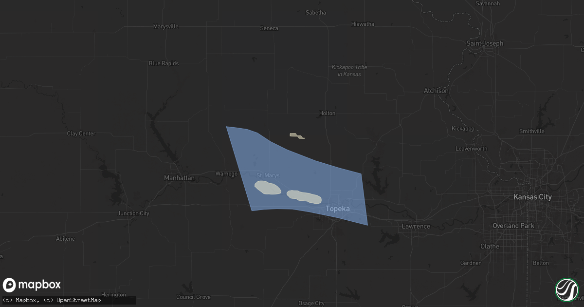 Hail map in Delia, KS on July 16, 2024