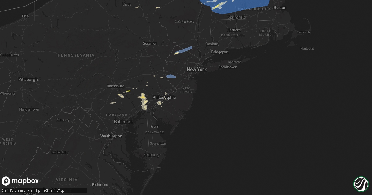 Hail Map in New Jersey on July 16, 2024 - HailTrace