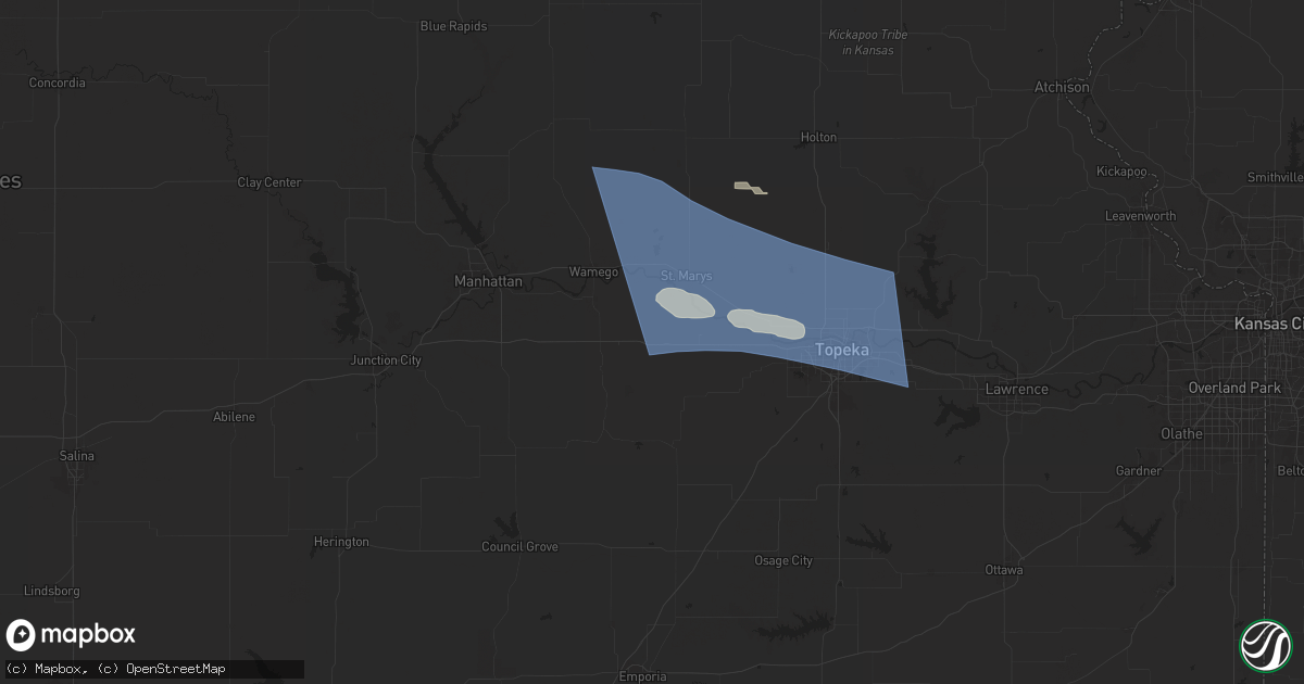 Hail map in Paxico, KS on July 16, 2024