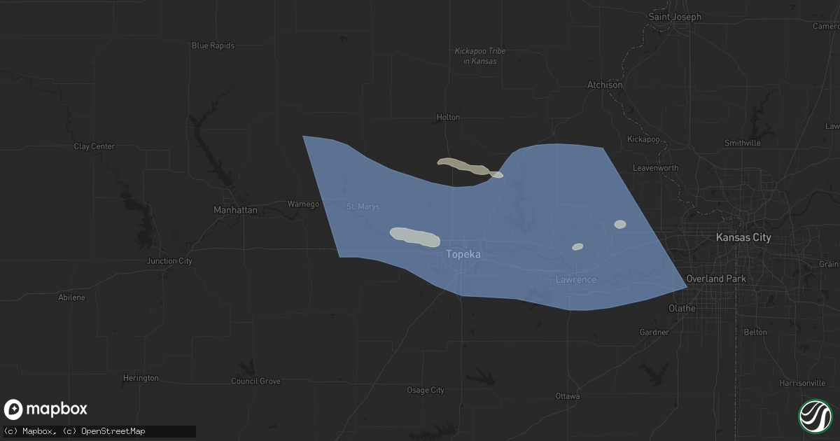 Hail map in Silver Lake, KS on July 16, 2024