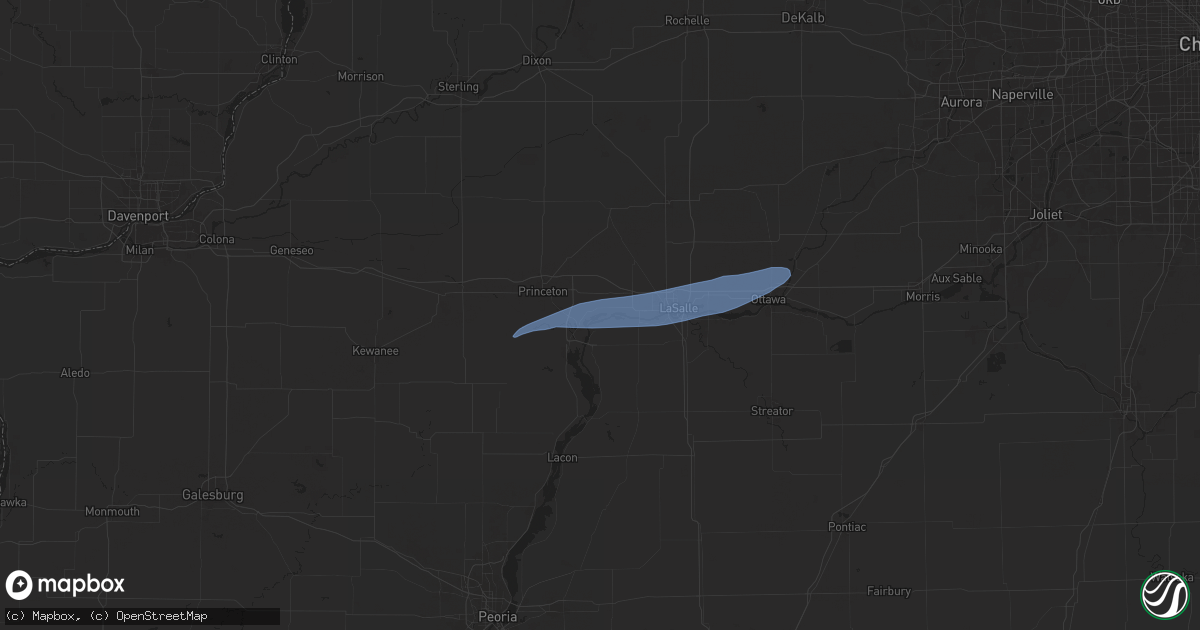 Hail map in Depue, IL on July 16, 2025