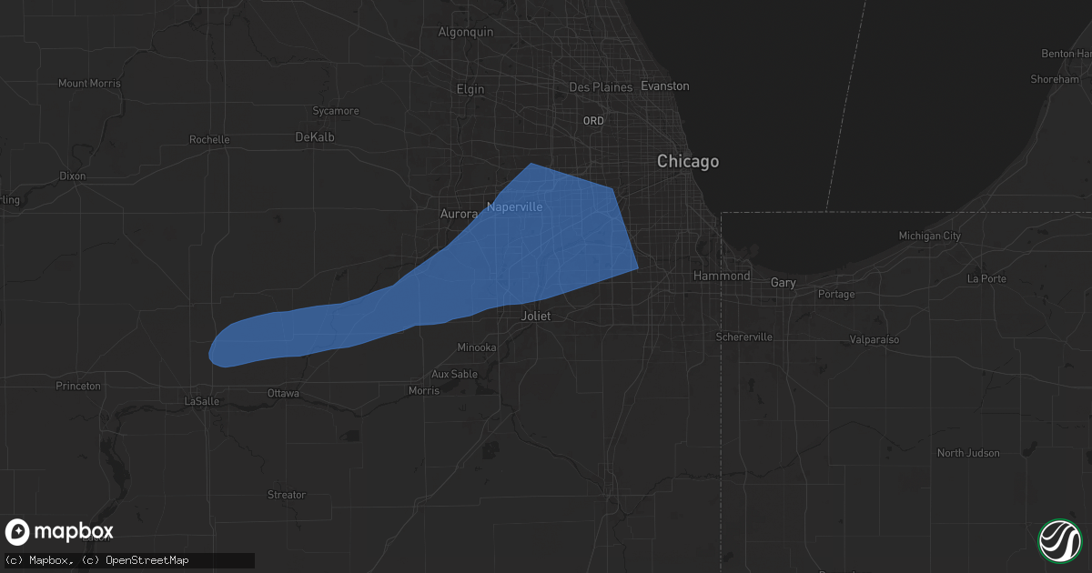 Hail map in Lockport, IL on July 16, 2025