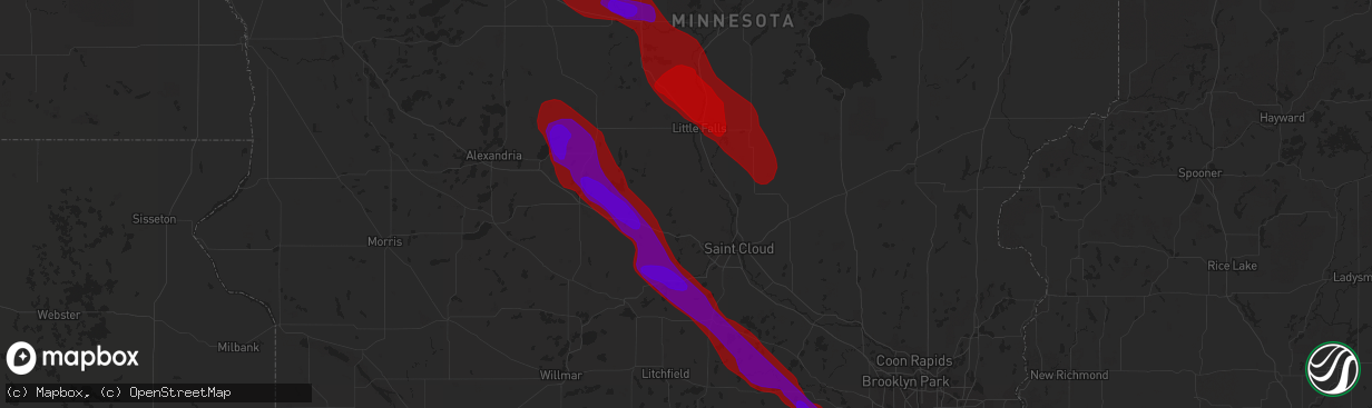 Hail map in Mound, MN on July 17, 2010