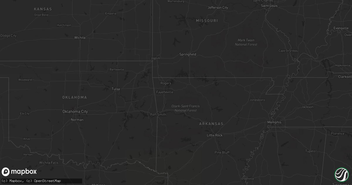 Hail map on July 17, 2011