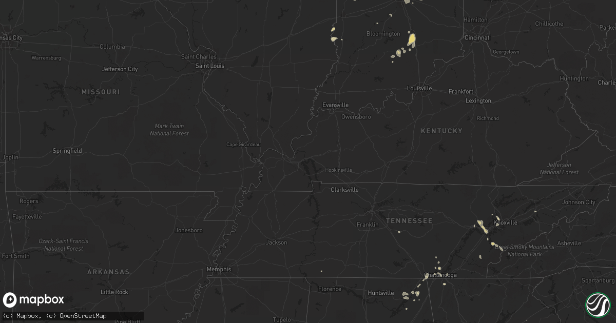 Hail map in Florida on July 17, 2012