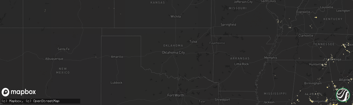 Hail map on July 17, 2012