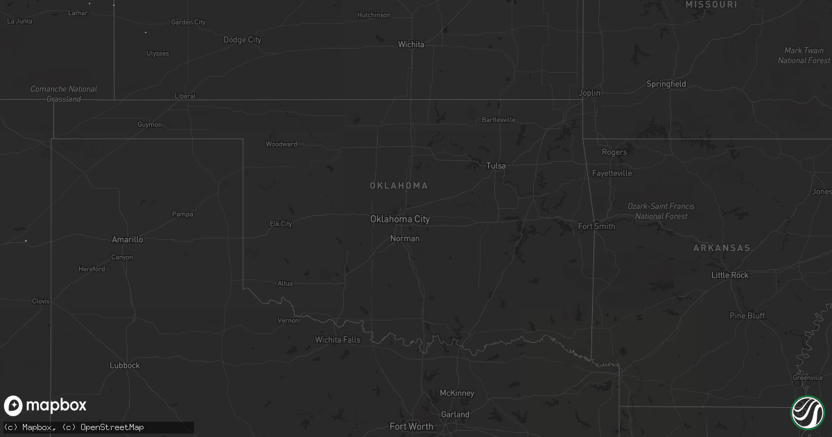 Hail map on July 17, 2012