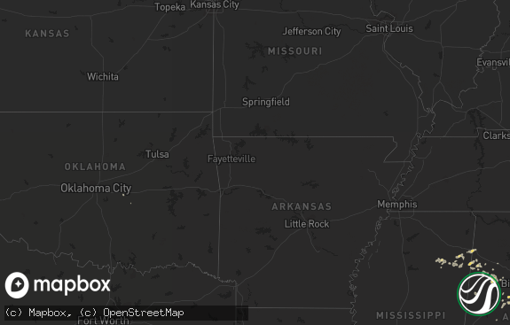 Hail map preview on 07-17-2013