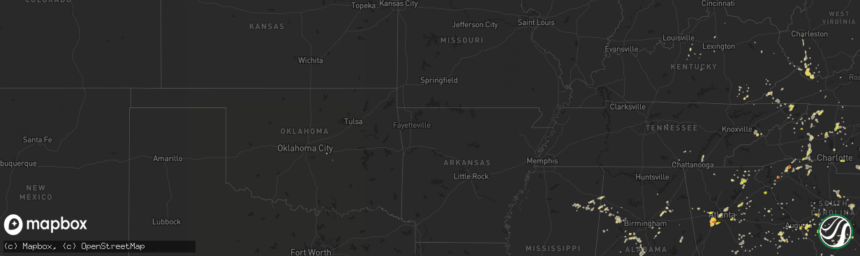 Hail map on July 17, 2013
