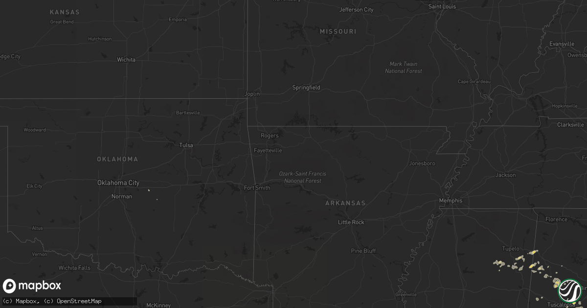 Hail map on July 17, 2013